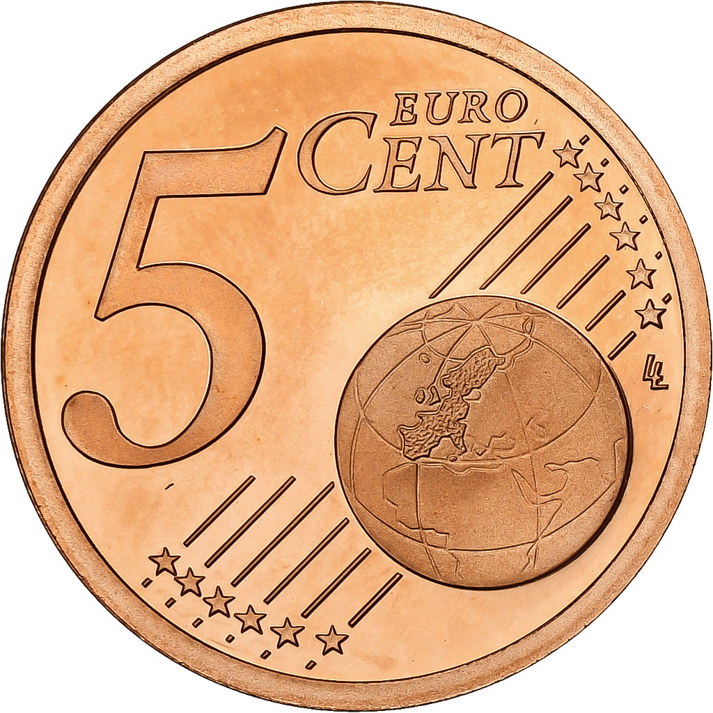 France, 5 Euro Cent, 2009, Paris, Copper Plated Steel, UNC, KM:1284