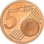 France, 5 Euro Cent, 2009, Paris, Copper Plated Steel, UNC, KM:1284