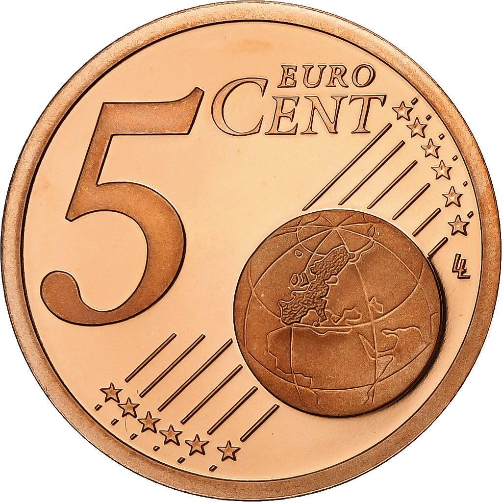 France, 5 Euro Cent, 2010, Paris, Copper Plated Steel, UNC, Gadoury:3., KM:1284