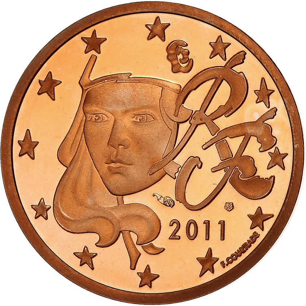 France, 5 Euro Cent, 2011, Paris, Copper Plated Steel, UNC, KM:1284