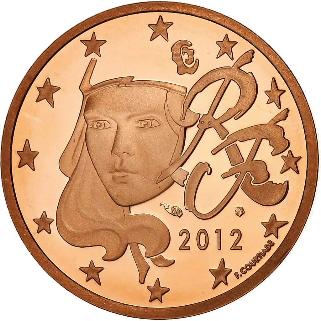 France, 5 Euro Cent, 2012, Paris, Copper Plated Steel, UNC, Gadoury:3
