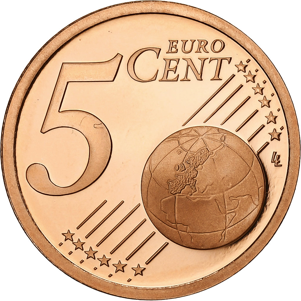 France, 5 Euro Cent, 2012, Paris, Copper Plated Steel, UNC, Gadoury:3