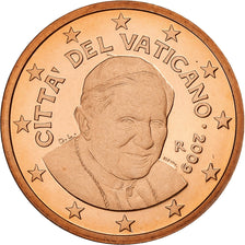 VATICAN CITY, Benedict XVI, 5 Euro Cent, 2009, Rome, Copper Plated Steel, UNC