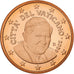 VATICAN CITY, Benedict XVI, 5 Euro Cent, 2009, Rome, Copper Plated Steel, UNC
