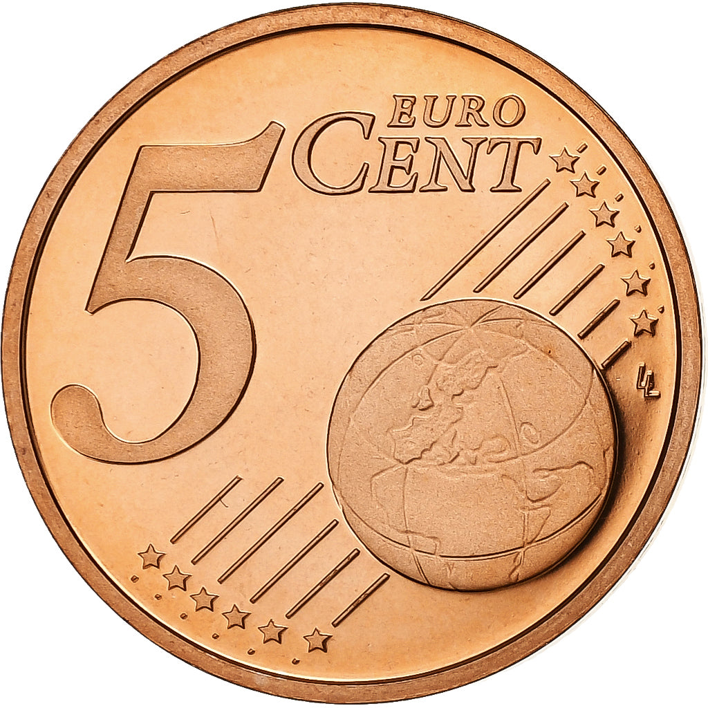 VATICAN CITY, Benedict XVI, 5 Euro Cent, 2009, Rome, Copper Plated Steel, UNC