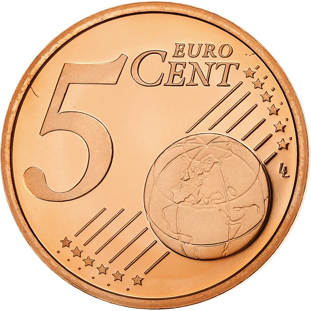VATICAN CITY, Benedict XVI, 5 Euro Cent, 2010, Rome, Copper Plated Steel, UNC