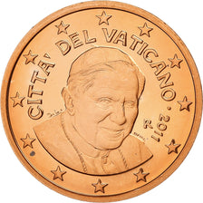 VATICAN CITY, Benedict XVI, 5 Euro Cent, 2011, Rome, Copper Plated Steel, UNC