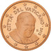 VATICAN CITY, Benedict XVI, 5 Euro Cent, 2012, Rome, Copper Plated Steel, UNC
