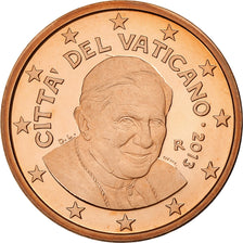 VATICAN CITY, Benedict XVI, 5 Euro Cent, Proof, 2013, Rome, Copper Plated Steel