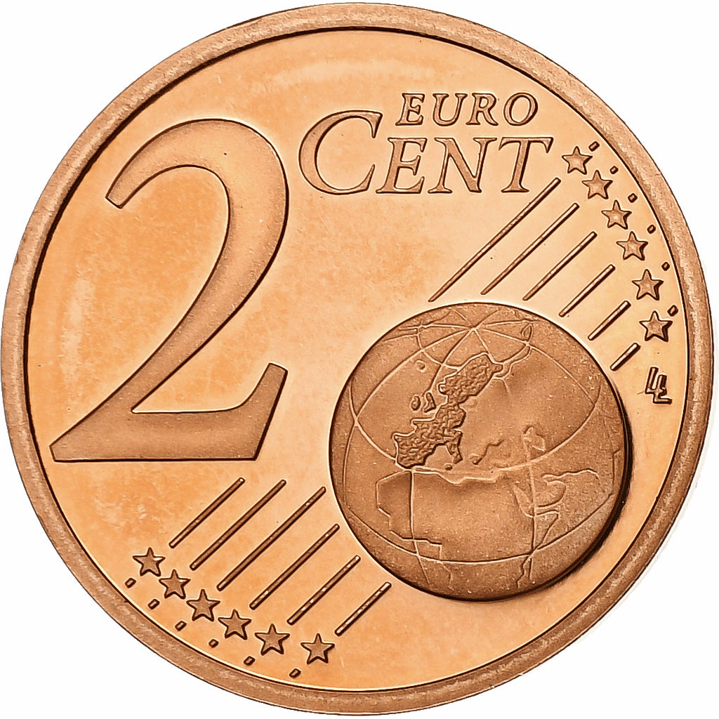 France, 2 Euro Cent, 2014, Copper Plated Steel, UNC