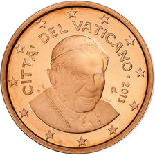 VATICAN CITY, Benedict XVI, 2 Euro Cent, 2013, Rome, Copper Plated Steel, UNC