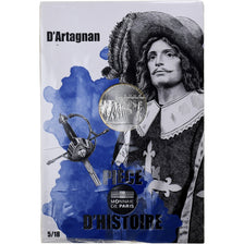 France, 10 Euro, Pièces d'Histoire, D'Artagnan, 2019, Paris, Silver, UNC
