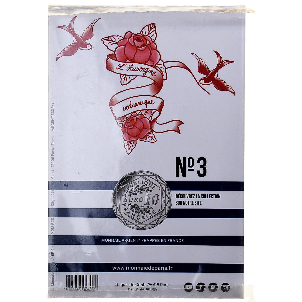 France, Monnaie de Paris, 10 Euro, Jean-Paul Gaultier (L'Auvergne volcanique)