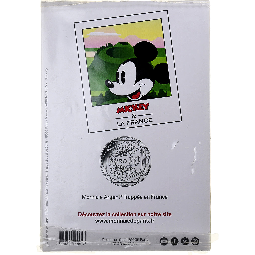 France, 10 Euro, Mickey & la France - Ode aux volcans, N°16/20, 2018, Monnaie