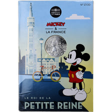 France, 10 Euro, Mickey Le roi de la petite reine, N°17/20, 2018, Monnaie de