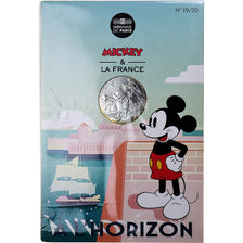 France, 10 Euro, Mickey Voile à l'horizon, N°19/20, 2018, Argent, NEUF
