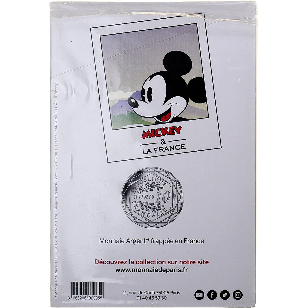France, 10 Euro, Mickey À fond la caisse, N°20/20, 2018, Monnaie de Paris