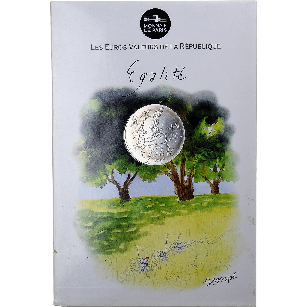 France, 10 Euro, Sempé Égalité Été, 2014, Argent, NEUF, Gadoury:EU718