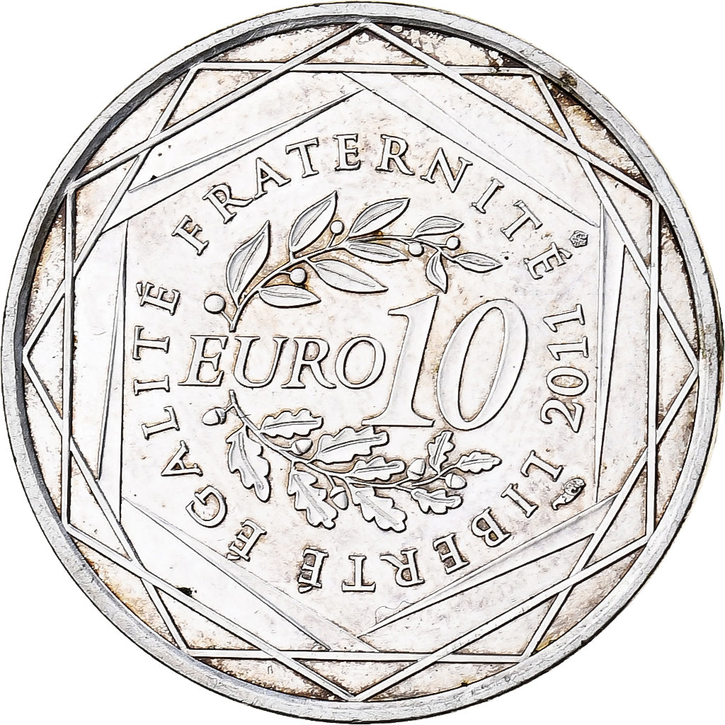 Francja, 10 Euro, Euros des régions, Nord-Pas De Calais, 2011, Paris, Srebro