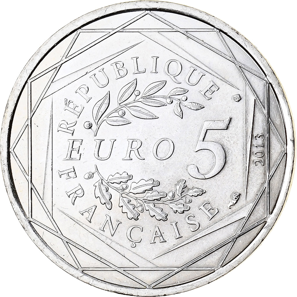 Francia, 5 Euros, Egalité, 2013, Plata, EBC+
