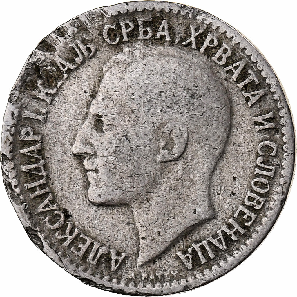 Yugoslavia, Alexander I, 50 Para, 1925, Poissy, Nickel-Bronze, VF(20-25), KM:4