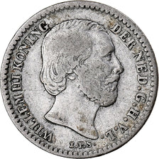 Netherlands, William III, 10 Cents, 1889, Silver, VF(20-25), KM:80
