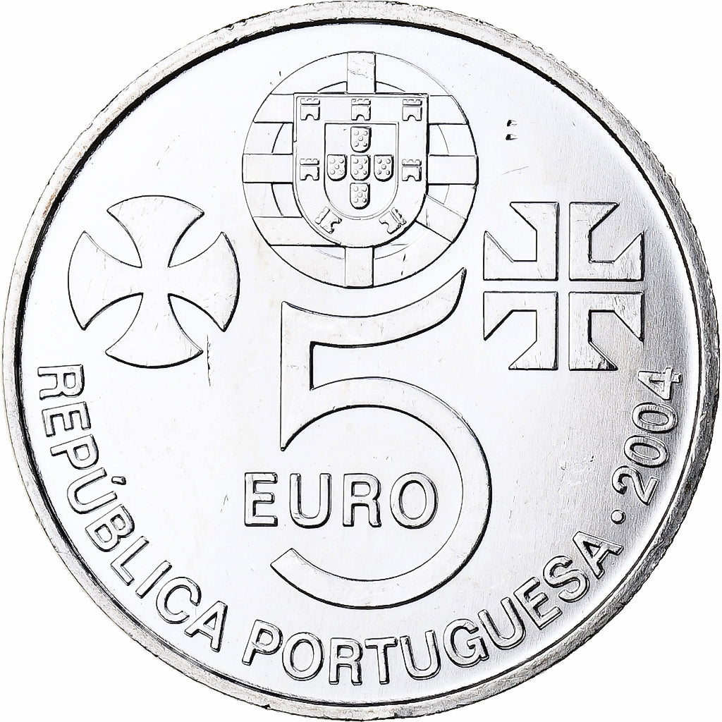 Portugal, 5 Euro, 2004, Silver, UNC