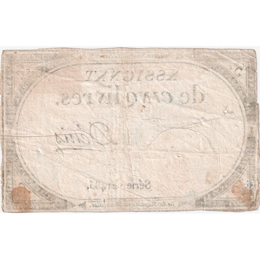 Frankreich, 5 Livres, 10 brumaire de l'an 2 - (31 octobre 1793), 21485, S