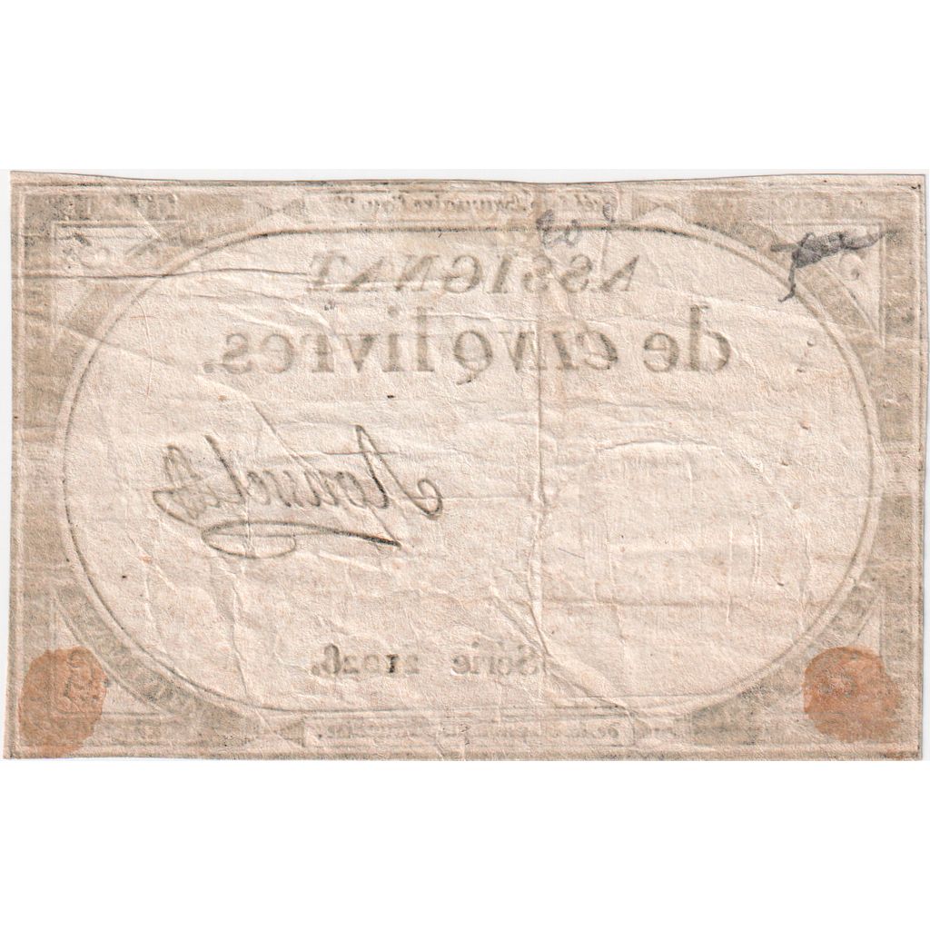 Frankrijk, 5 Livres, 10 brumaire de l'an 2 - (31 octobre 1793), 21028, TTB