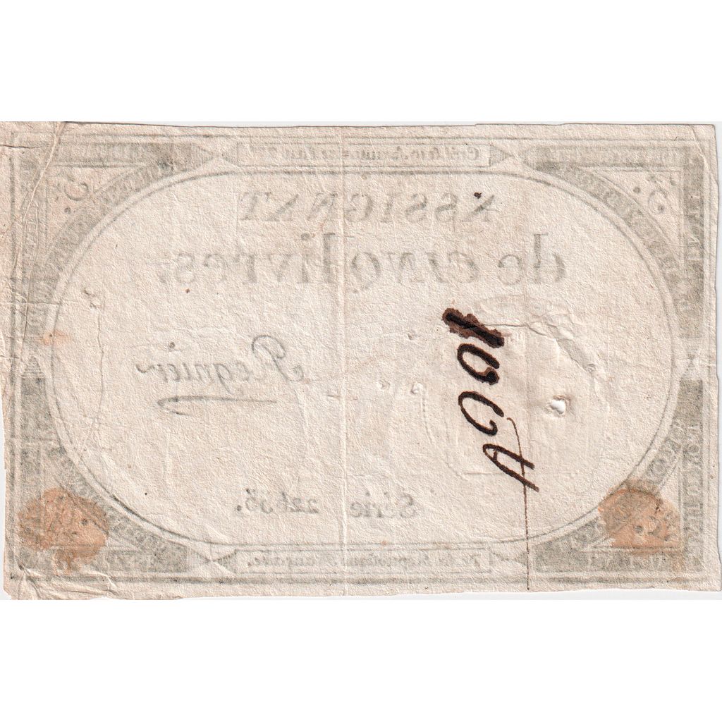 Frankreich, 5 Livres, 10 brumaire de l'an 2 - (31 octobre 1793), 22655, SS