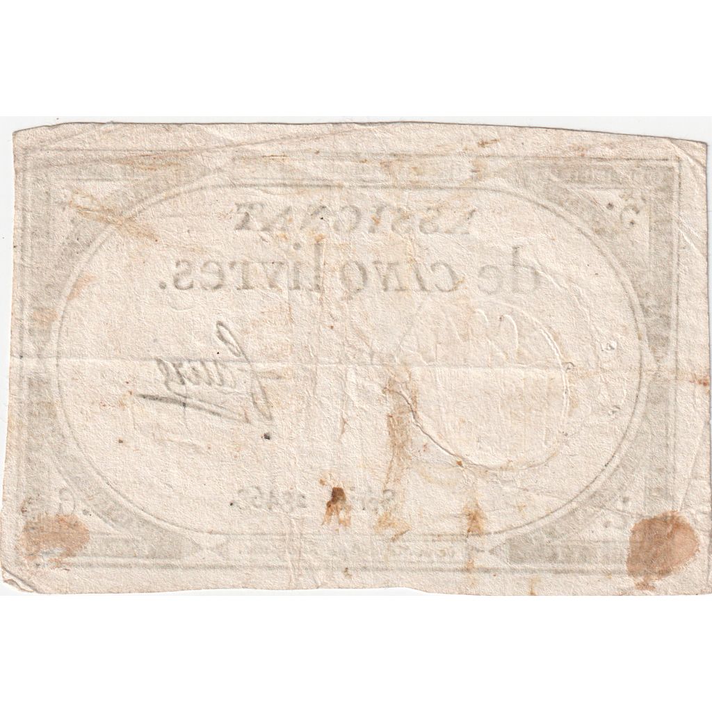 Francia, 5 Livres, 10 brumaire de l'an 2 - (31 octobre 1793), 23463, MBC