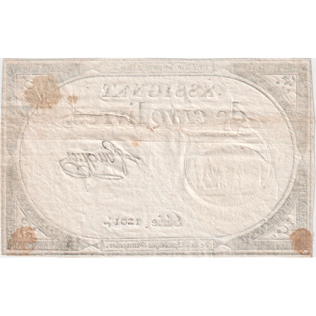 France, 5 Livres, 10 brumaire de l'an 2 - (31 octobre 1793), 12014, AU(55-58)