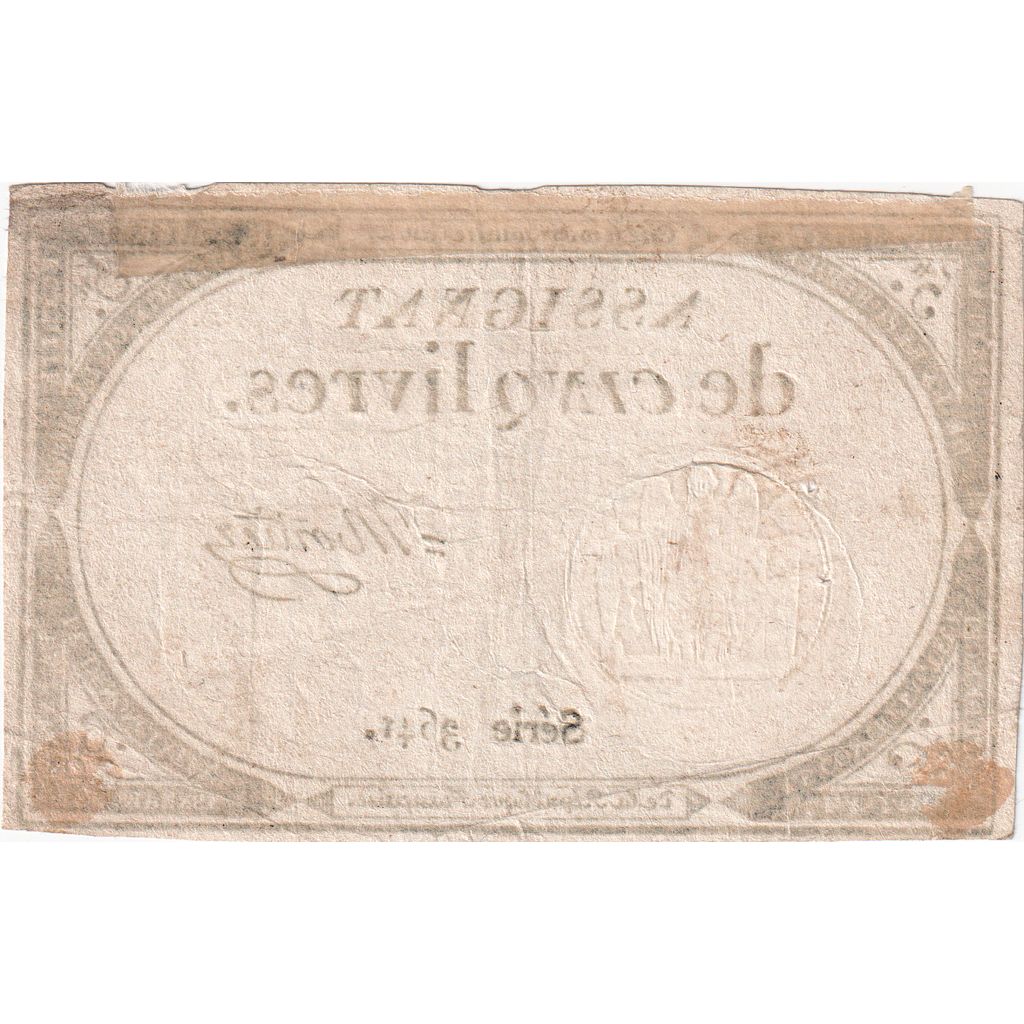 France, 5 Livres, 10 brumaire de l'an 2 - (31 octobre 1793), 3641, AU(55-58)