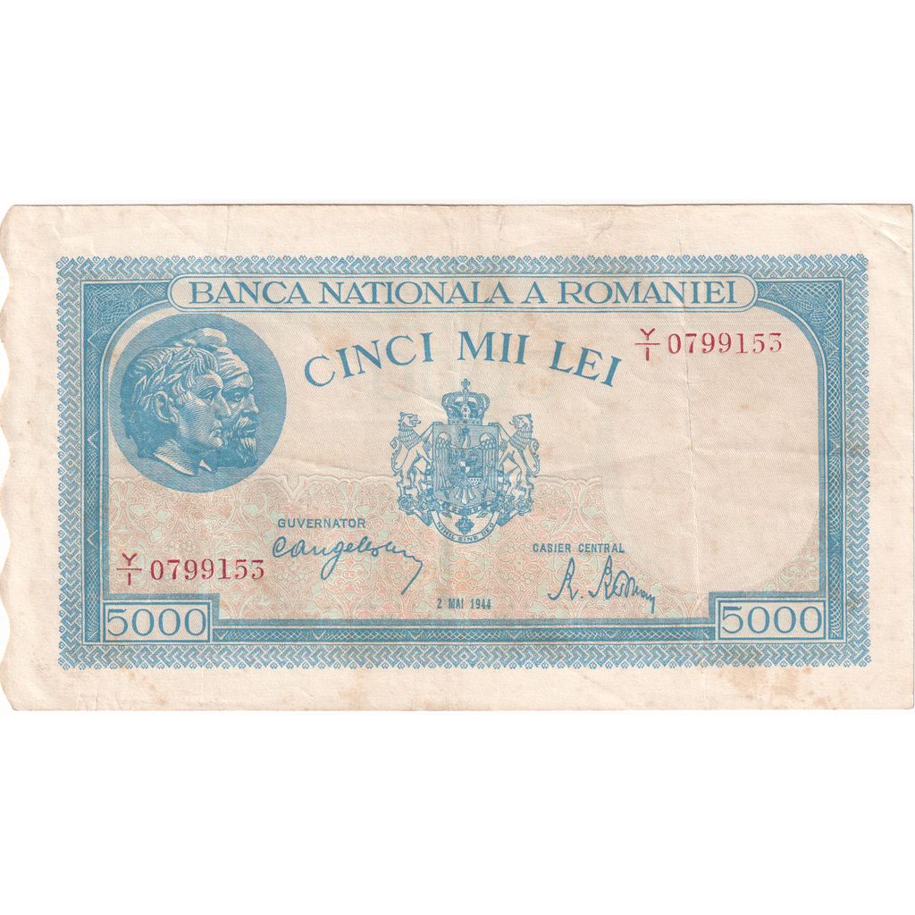 Romania, 5000 Lei, 1944-05-02, BB+
