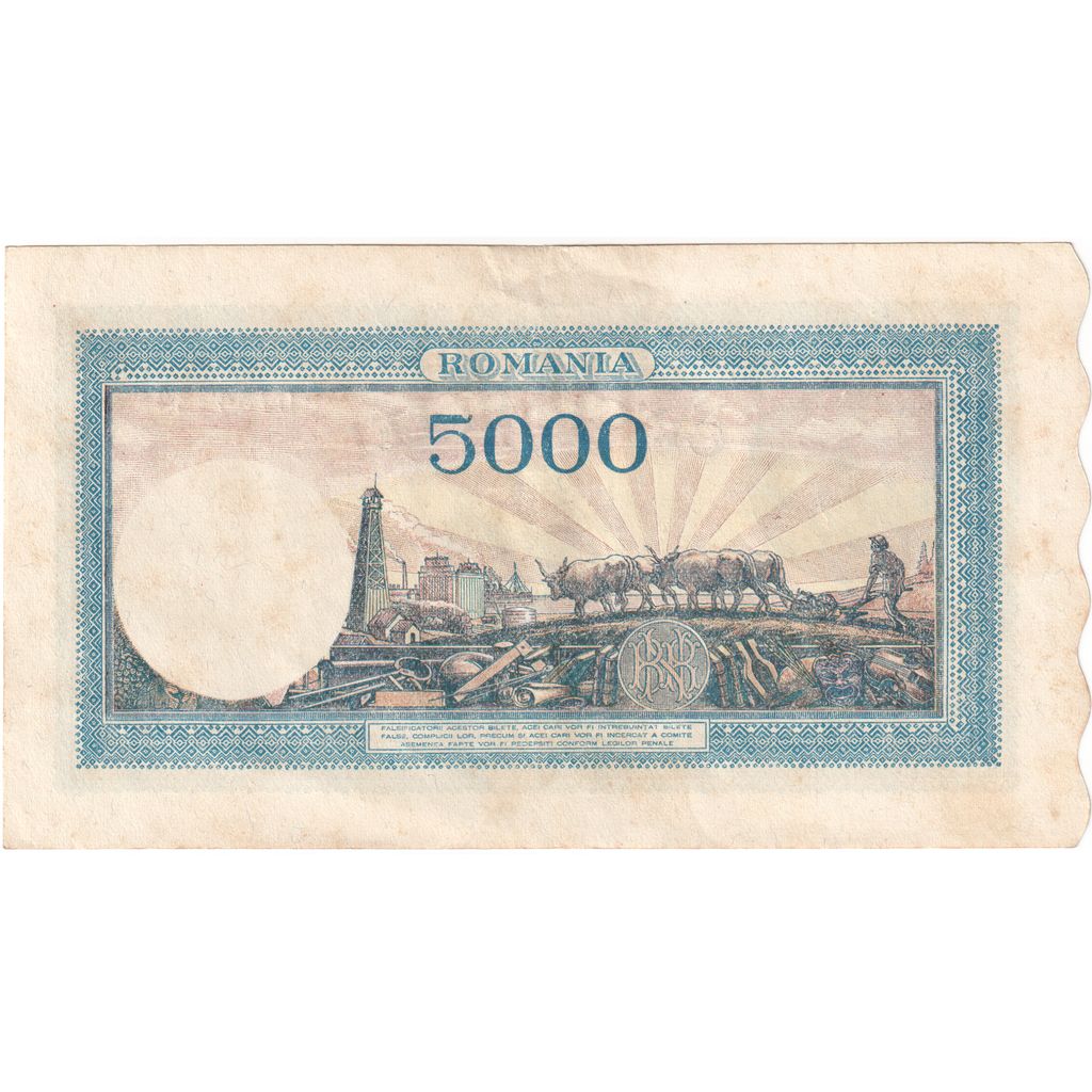 Romania, 5000 Lei, 1944-12-15, SPL-