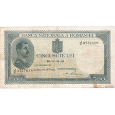 Romania, 500 Lei, 1936-04-30, EF(40-45)