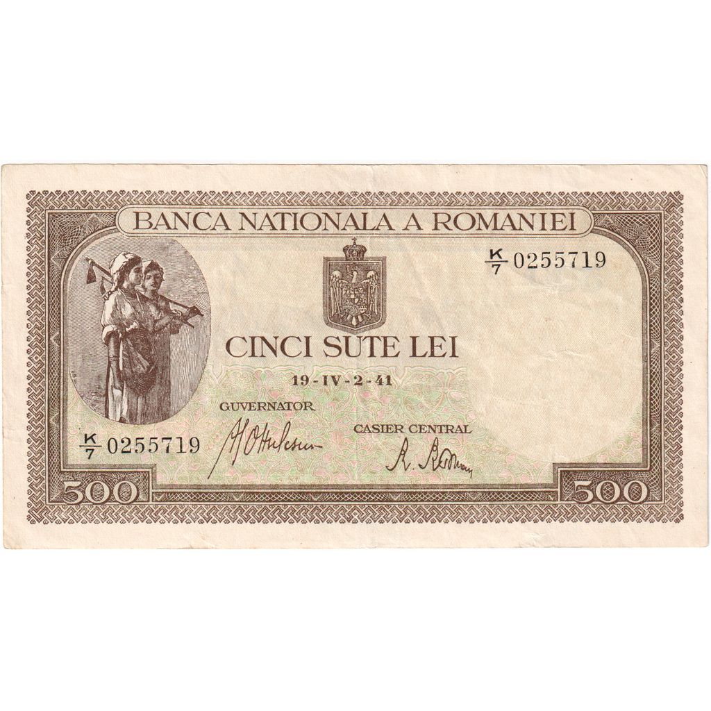 Roemenië, 500 Lei, 1941-04-02, SUP