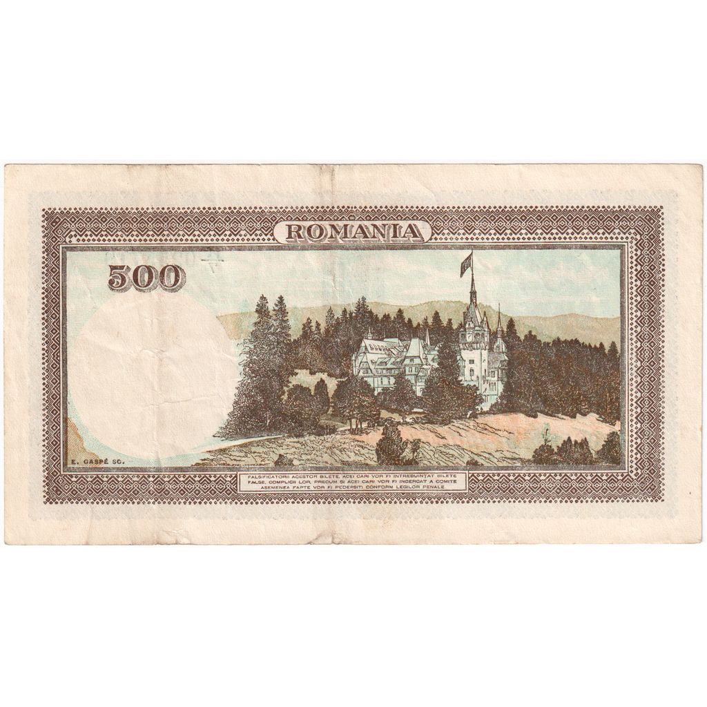 Roemenië, 500 Lei, 1941-04-02, SUP