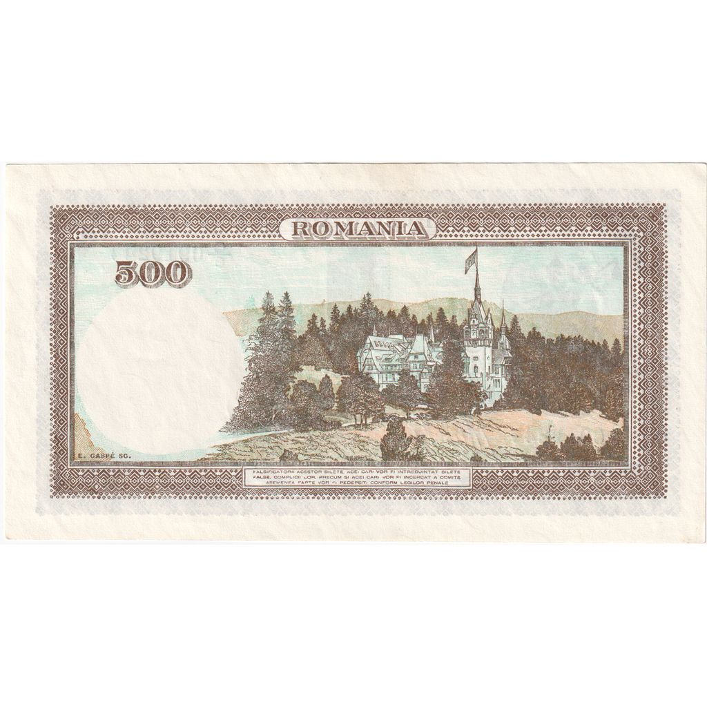 Roménia, 500 Lei, 1941-04-02, UNC(63)