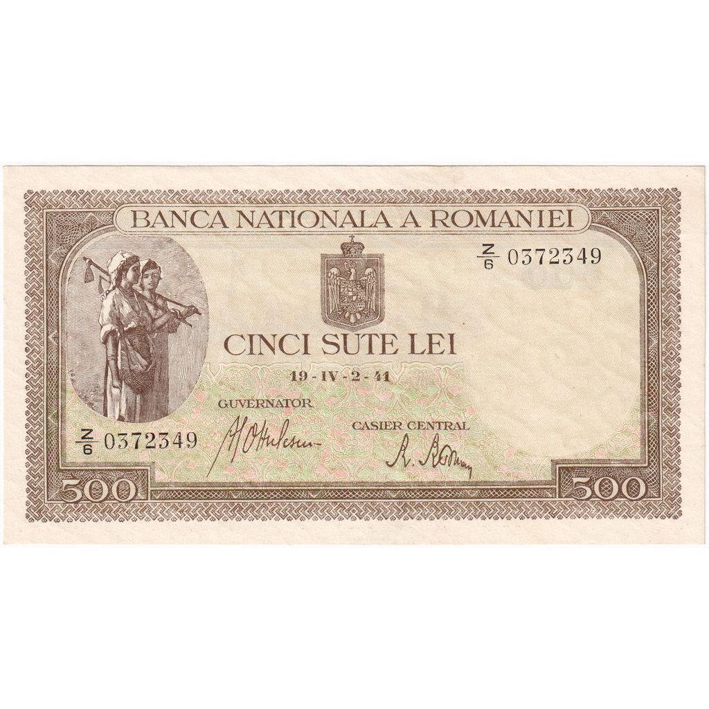 Rumanía, 500 Lei, 1941-04-02, SC