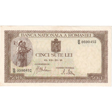 Romania, 500 Lei, 1941-07-22, AU(50-53)