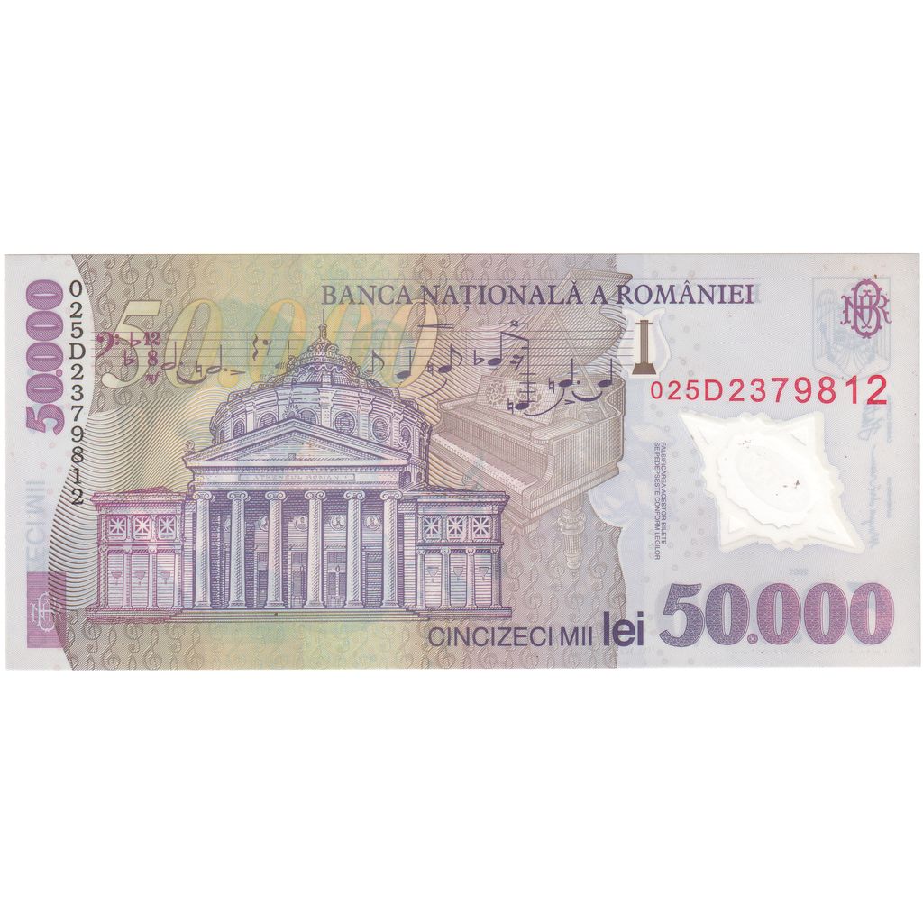 Rumanía, 50000 Lei, 2001, SC+