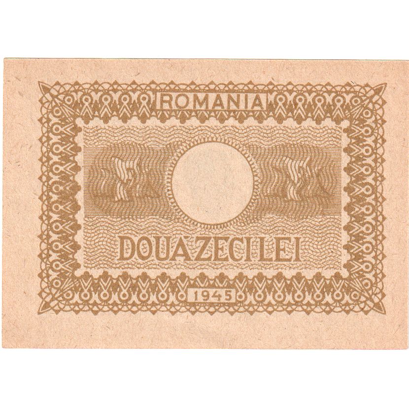 Rumunia, 20 Lei, 1945, UNC(65-70)