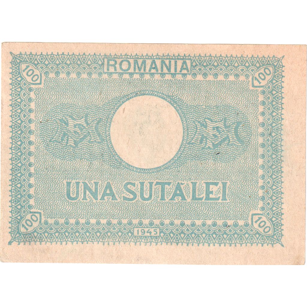 Rumänien, 100 Lei, 1945, UNZ