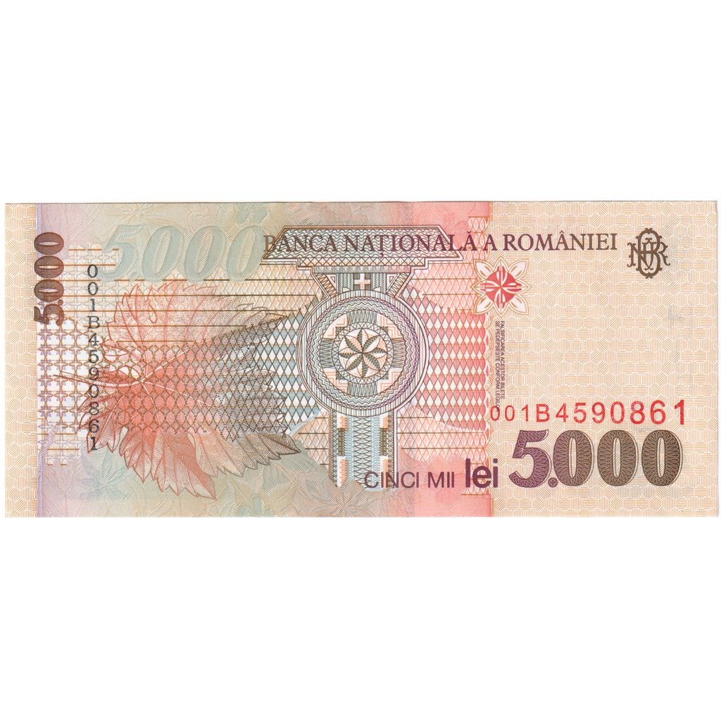 Rumanía, 5000 Lei, 1998, UNC