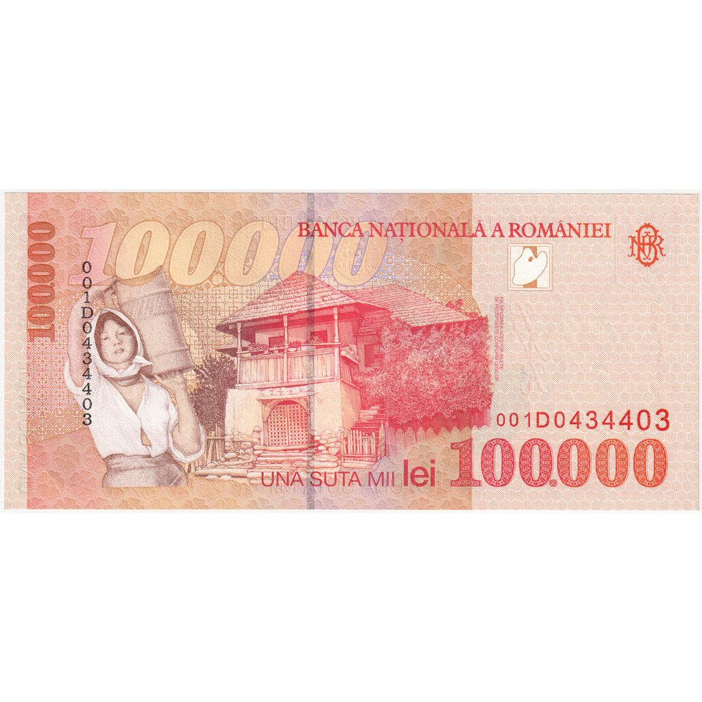 Roemenië, 100000 Lei, 1998, NIEUW
