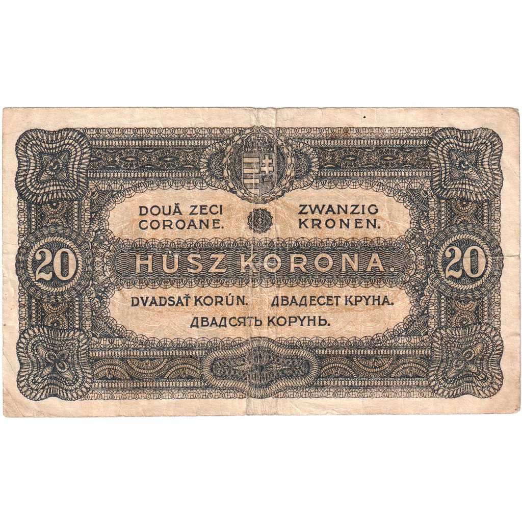 Hungary, 20 Korona, 1920-01-01, VF(20-25)