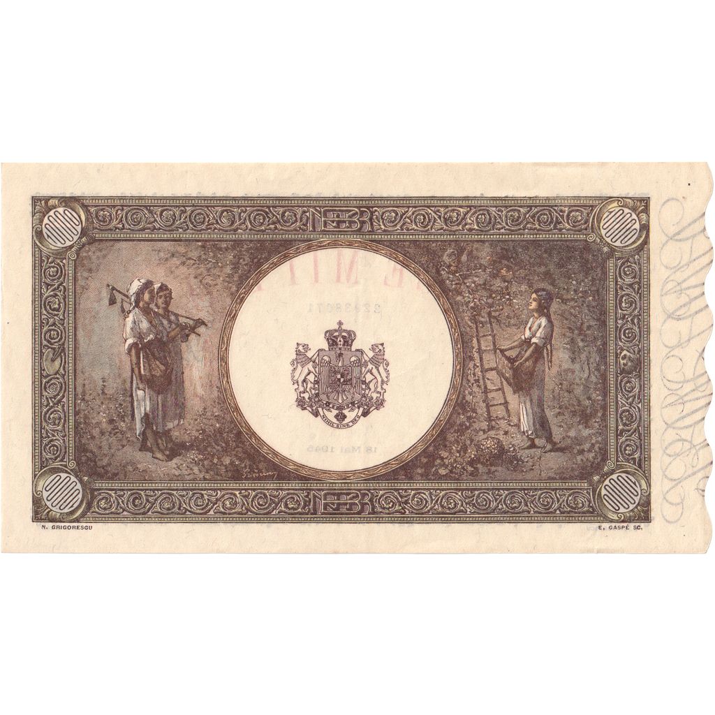 Rumanía, 10000 Lei, 1945-05-18, SC+