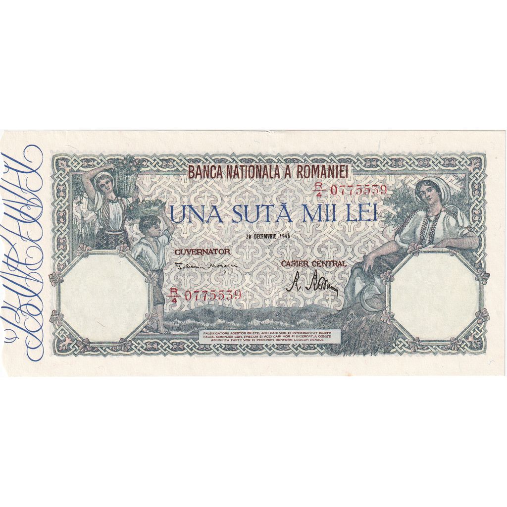 Romania, 100000 Lei, 1946-12-20, UNC(64)