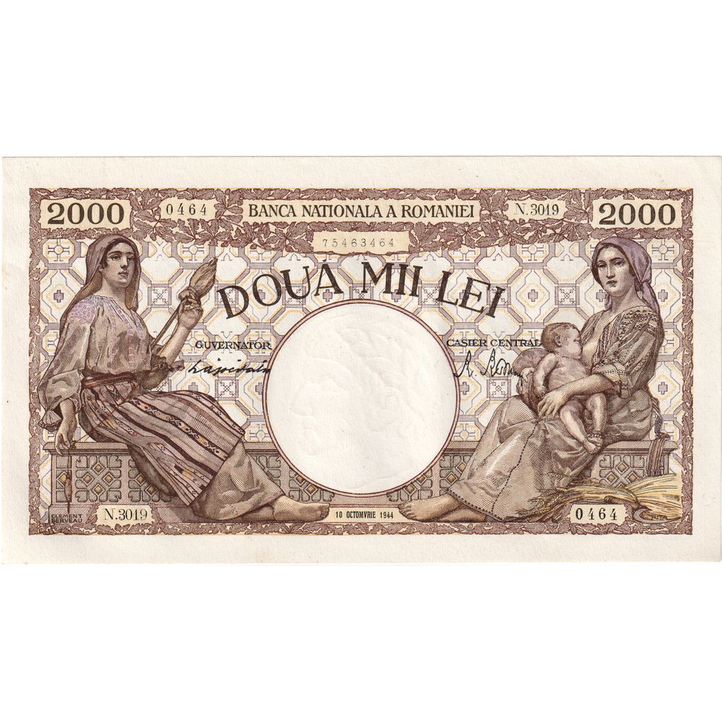 Romania, 2000 Lei, 1944-10-10, UNC(65-70)